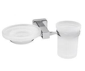 Изображение товара Держатель стакана и мыльницы WasserKRAFT Lippe, K-6526, белый