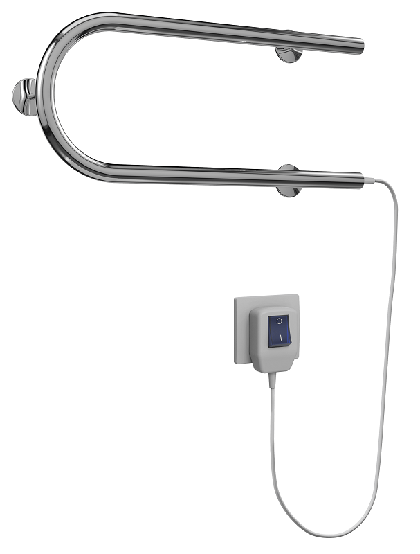 Изображение товара Полотенцесушитель Terminus П-образный 60x20 см, 2 перекладины, хром