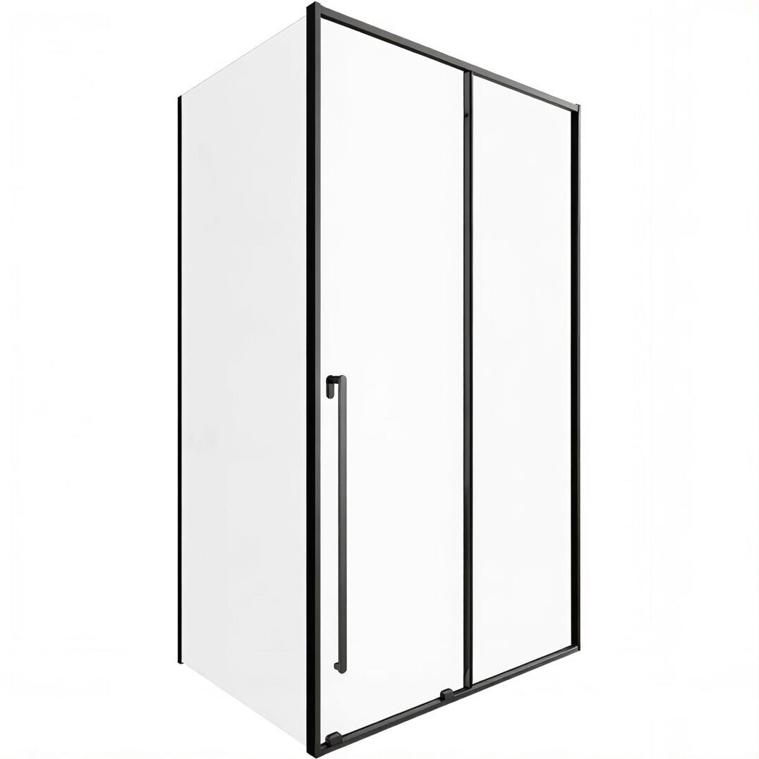 Изображение товара Душевой уголок Allen Brau Fantasy 2.0, 3.11010.31 + 3.11012.31, 160 х 80 см, стекло прозрачное, профиль черный матовый