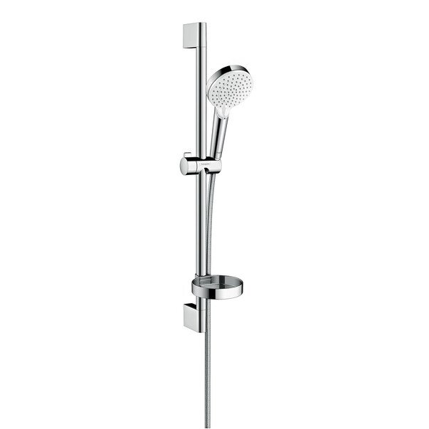 Изображение товара Душевой гарнитур Hansgrohe Crometta Vario 2 режима, хром, белый, монтаж на стену