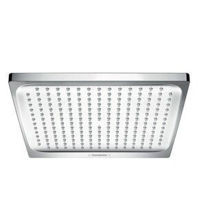 Изображение товара Верхний душ Hansgrohe Crometta EUR 1 240 26722000, 24 х 24 см, 1 режим струи, без держателя, хром