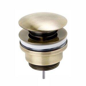 Изображение товара Донный клапан Paini 53F3945ETSR, клик-клак, универсальный, цвет старая бронза