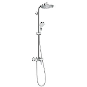 Изображение товара Душевая система Hansgrohe 27269000 Crometta S 240 Showerpipe EcoSmart, хром