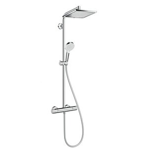 Изображение товара Душевая система Hansgrohe Crometta Е 240 1jet Showerpipe 27271000 240 мм с термостатом, хром