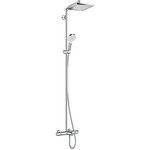 Душевая система Hansgrohe Crometta E 240 1jet Showerpipe 27298000 с термостатом, хром - фото 1 Душевая система Hansgrohe Crometta E 240 1jet Showerpipe 27298000 с термостатом, хром - фото 1