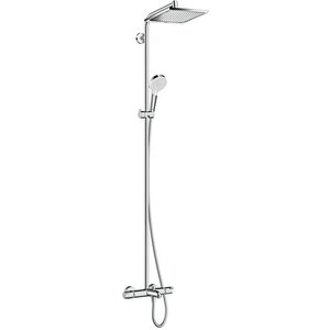 Изображение товара Душевая система Hansgrohe Crometta E 240 1jet Showerpipe 27298000 с термостатом, хром