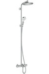 Душевая система Hansgrohe Crometta S 240 Showerpipe 27320000 1jet термостатическая, хром - фото 1 Душевая система Hansgrohe Crometta S 240 Showerpipe 27320000 1jet термостатическая, хром - фото 1