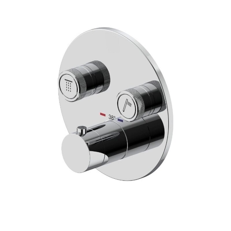 Изображение товара Встраиваемый термостатический смеситель Plumberia Selection для ванны и душа Изображение товара Встраиваемый термостатический смеситель Plumberia Selection для ванны и душа
