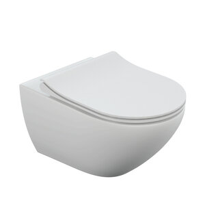 Изображение товара Унитаз подвесной Cersanit Street Fusion Vortex DPL EO slim  A64517, безободковый, крышка-сиденье микролифт, белый