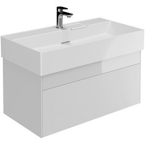 Изображение товара Тумба под раковину Kerama Marazzi Logica LOG.90.2WHT, 90 см, цвет белый