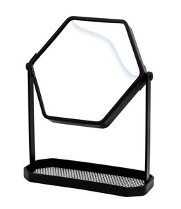 Изображение товара Косметическое зеркало Ridder Scarlett 3х-увеличение настольное черное матовое Германия