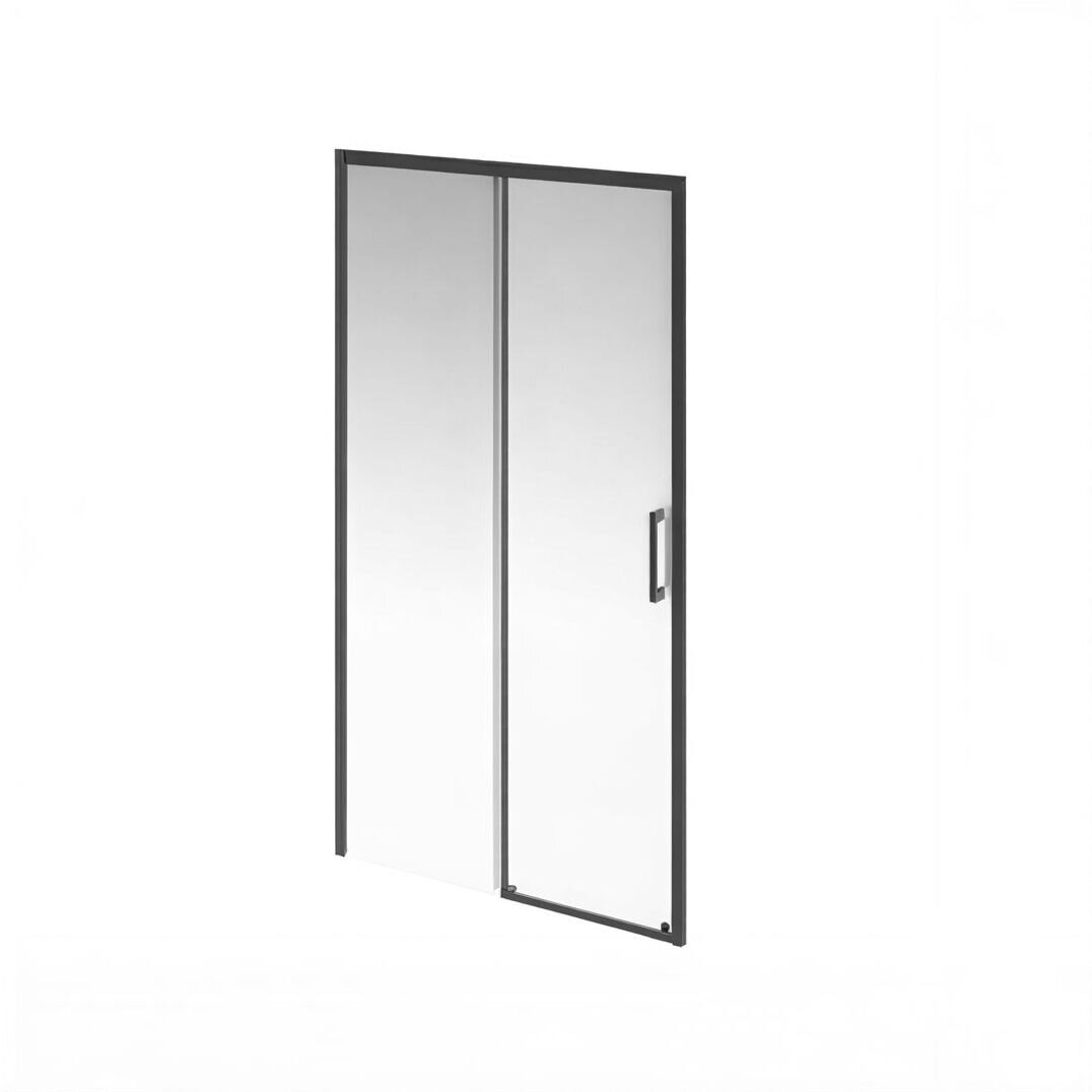 Изображение товара Душевая дверь Kerama Marazzi Vetro/Ветро VE.110.SD.BLK.M, 110 см, стекло прозрачное, профиль матовый черный Изображение товара Душевая дверь Kerama Marazzi Vetro/Ветро VE.110.SD.BLK.M, 110 см, стекло прозрачное, профиль матовый черный