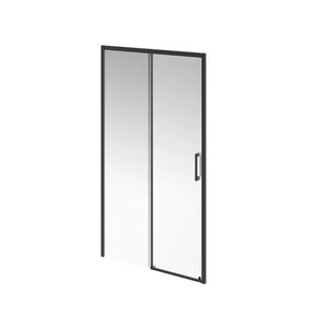 Изображение товара Душевая дверь Kerama Marazzi Vetro с профиль матовый черный 110 см