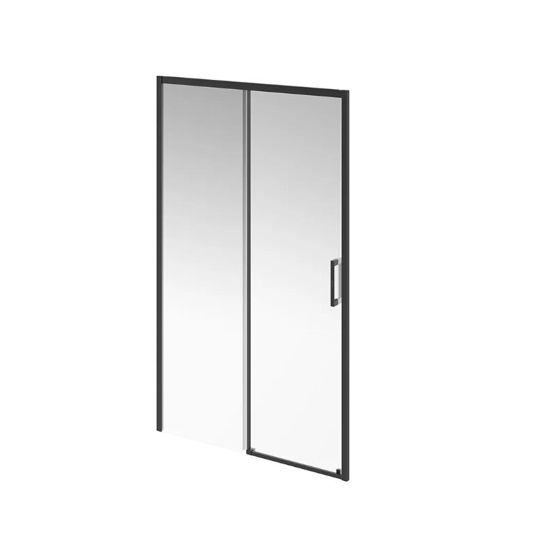 Изображение товара Душевая дверь Kerama Marazzi Vetro/Ветро VE.120.SD.BLK.M, 120 см, стекло прозрачное, профиль матовый черный