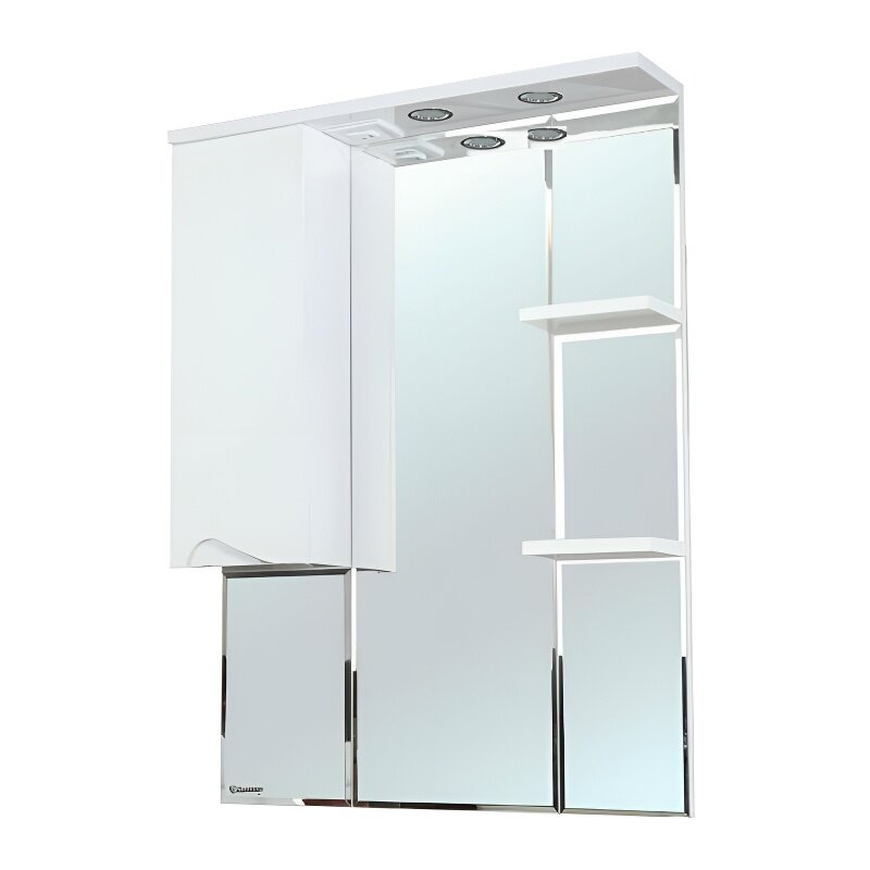 Изображение товара Зеркальный шкаф Bellezza Эйфория 4619113002014/4916113001017, 80 см, с подсветкой, цвет белый, левый/правый Изображение товара Зеркальный шкаф Bellezza Эйфория 4619113002014/4916113001017, 80 см, с подсветкой, цвет белый, левый/правый