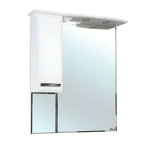 Изображение товара Зеркальный шкаф Bellezza Балтика 90 см, с подсветкой, белый, левый, 4618915002017