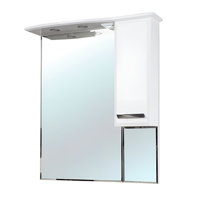 Изображение товара Зеркальный шкаф Bellezza Балтика 90 см, с подсветкой, белый, правый, 4618915001010