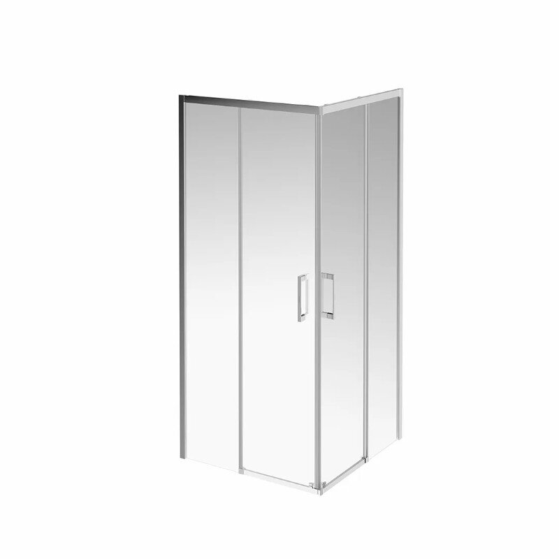 Изображение товара Душевой уголок Kerama Marazzi Vetro/Ветро VE.90.SSD.CR, 90 х 90 см, стекло прозрачное, профиль хром