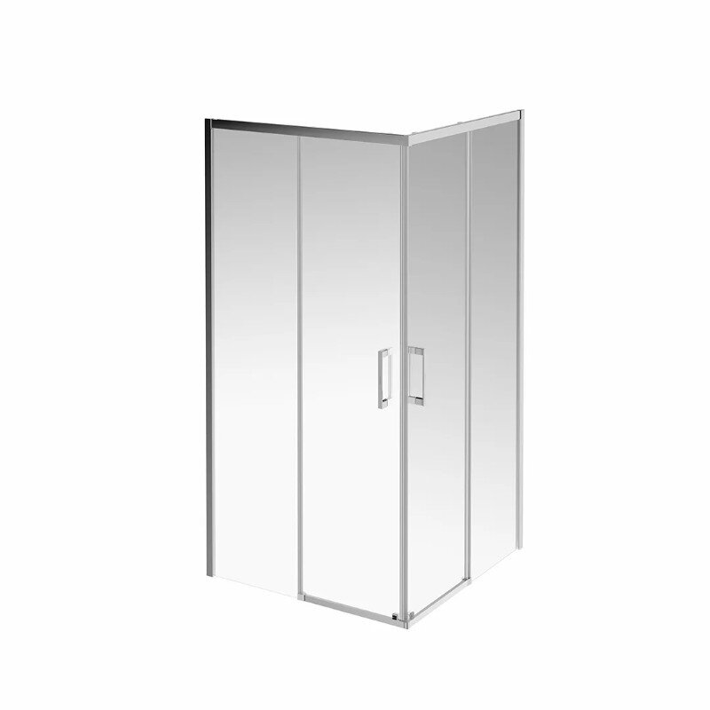 Изображение товара Душевой уголок Kerama Marazzi Vetro/Ветро VE.100.SSD.CR, 100 х 100 см, стекло прозрачное, профиль хром Изображение товара Душевой уголок Kerama Marazzi Vetro/Ветро VE.100.SSD.CR, 100 х 100 см, стекло прозрачное, профиль хром