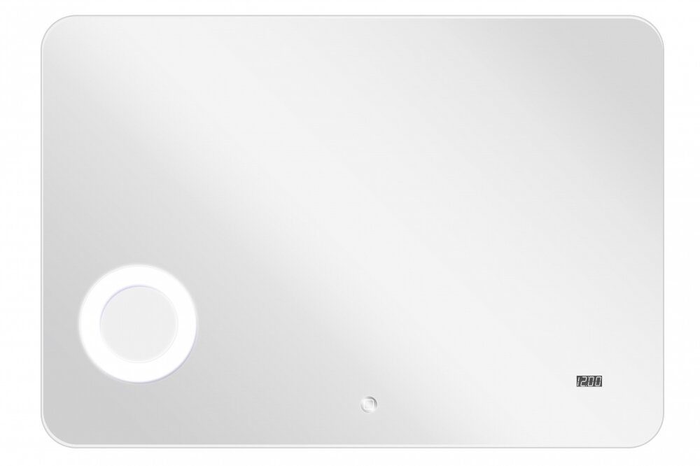 Изображение товара Зеркало Aquaton Элио 100 см, с подсветкой, часами и увеличительным зеркалом 1A194202EO010