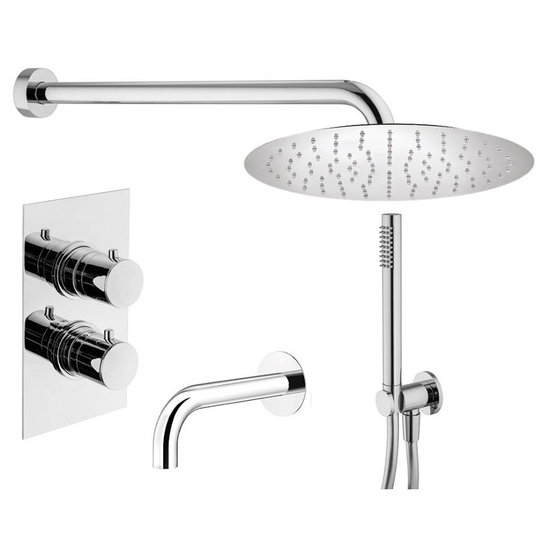 Изображение товара Душевая система Plumberia Selection Ixo KITXOT19QCR60KING с термостатом хром глянцевый