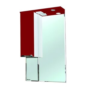 Изображение товара Зеркальный шкаф Bellezza Альфа 55 см, с подсветкой, красный, левый/правый