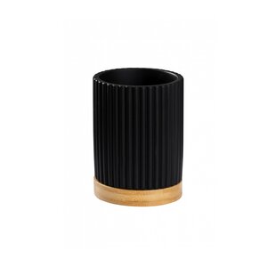 Изображение товара Стакан для зубных щеток Ridder Bailey 2173110 черный бамбук