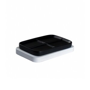 Изображение товара Мыльница Ridder Amara 2244320 черный белый, стильная и практичная для ванной