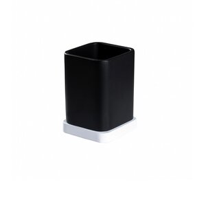 Изображение товара Стакан для зубных щеток Ridder Amara 2244120, черный/белый