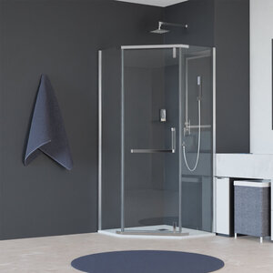 Изображение товара Душевой уголок RGW Hotel HO-081, 90 х 90 см, стекло прозрачное, профиль хром, 350608199-11