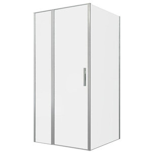 Изображение товара Душевой уголок Allen Brau Priority, 3.31038.BA + 3.31044.BA, 160 х 90 см, стекло прозрачное, профиль серебро брашированное