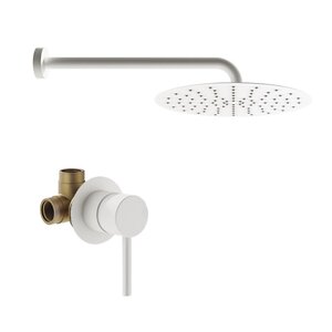 Изображение товара Душевая система Plumberia Selection Ixo KITXO01BO, цвет белый матовый