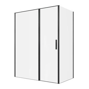 Изображение товара Душевой уголок Allen Brau Priority, 3.31039.BBA + 3.31048.BBA, 160 х 100 см, стекло прозрачное, профиль черный браш