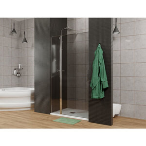 Изображение товара Душевая дверь Allen Brau Priority, 3.31004.00G, 100 см, стекло тонированное, профиль хром