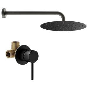 Изображение товара Душевая система Plumberia Selection Ixo KITXO01NO, цвет черный матовый