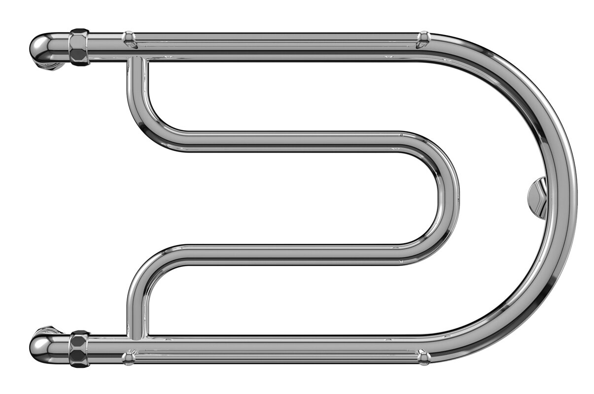 Изображение товара Полотенцесушитель водяной Terminus Фокстрот 4620768881244, 600х320, ширина 60 см, высота 32 см, боковое подключение 32 см, хром
