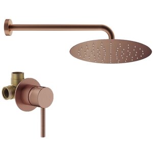 Изображение товара Душевая система Plumberia Selection Ixo KITXO01RS медь брашированная для ванной комнаты