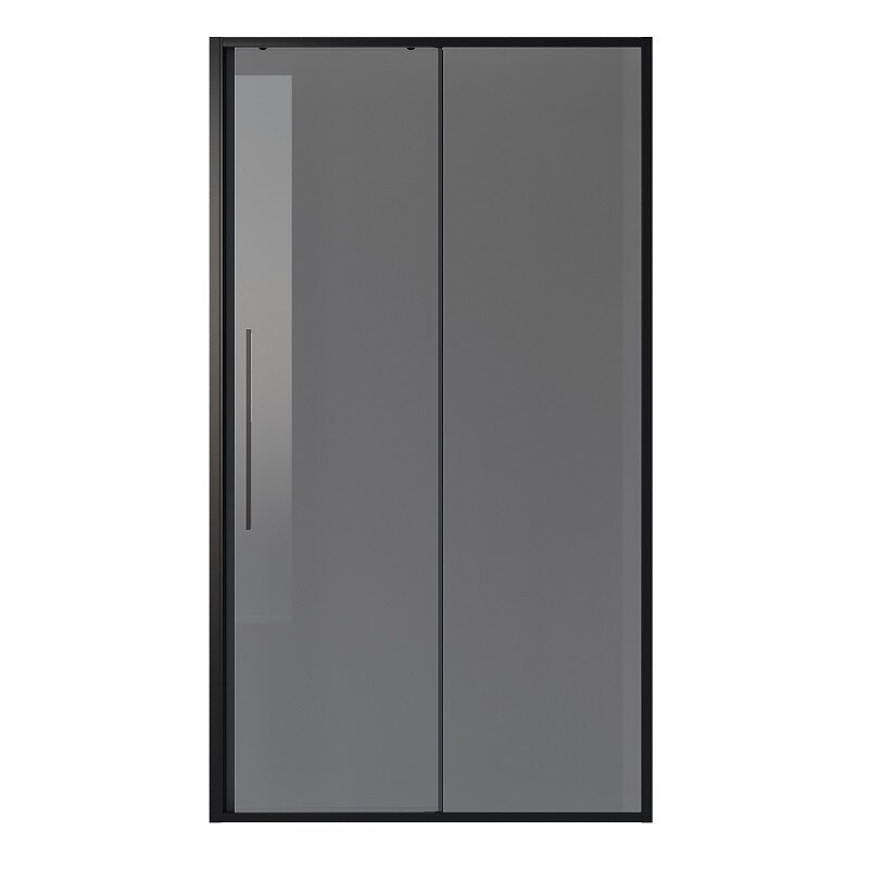 Изображение товара Душевая дверь в нишу Niagara Nova NG-85-13TB, 130 см, стекло тонированное, профиль черный матовый
