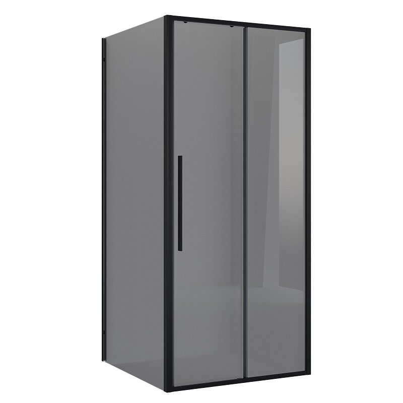 Изображение товара Душевой уголок Niagara Nova NG-85-11TB-TB90-34 110x90 см, черный матовый профиль