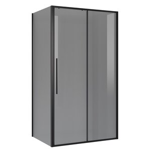 Изображение товара Душевой уголок Niagara Nova NG-85-12TB-TB100-34, 120 х 100 см, стекло тонированное, профиль черный матовый