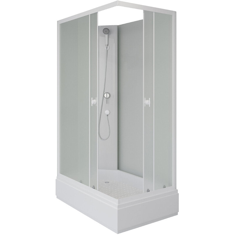 Изображение товара Душевая кабина Niagara Promo P100/80/26Q/MT/BK, 80 x 100 см, стекло матовое, профиль белый Изображение товара Душевая кабина Niagara Promo P100/80/26Q/MT/BK, 80 x 100 см, стекло матовое, профиль белый