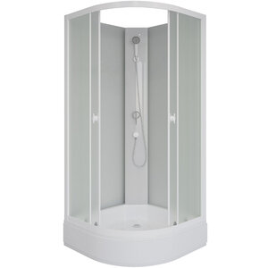 Изображение товара Душевая кабина Niagara Promo P90/26/MT/BK, 90 x 90 см, стекло матовое, профиль белый