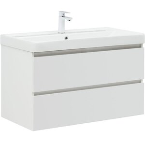 Изображение товара Тумба под раковину Aquanet Вега 316683, 90 см, подвесная, белый 