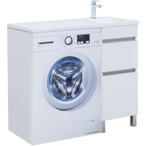 Изображение товара Тумба под раковину Aquanet Вега 329122, 100 см, напольная, белый глянец