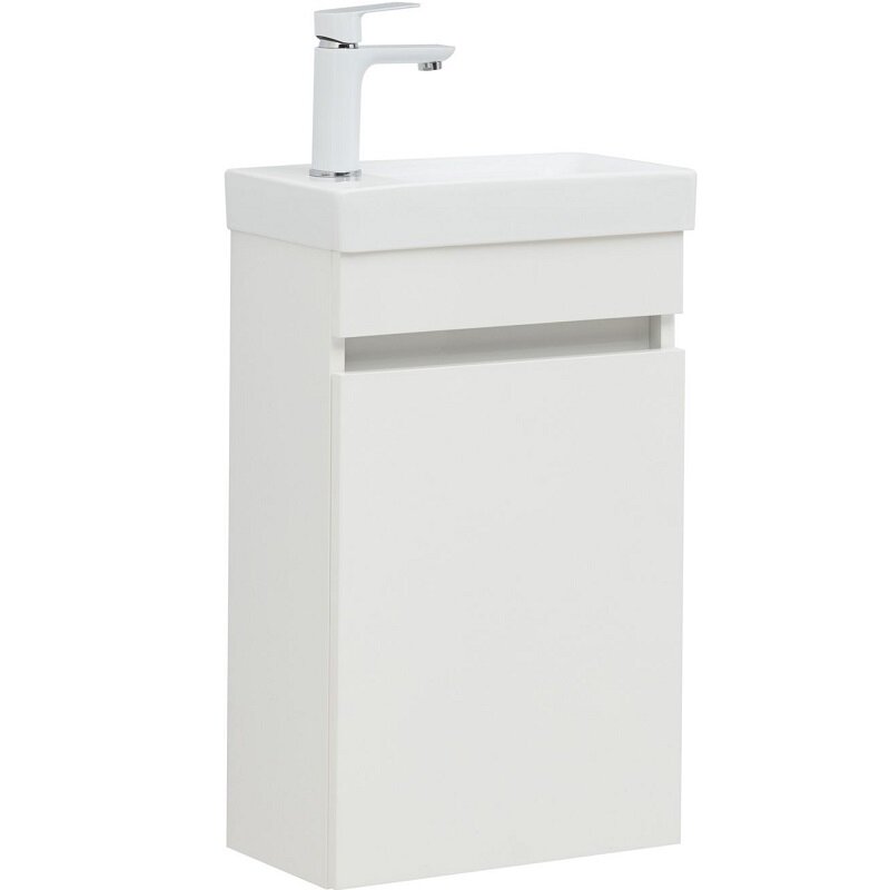 Изображение товара Тумба под раковину Aquanet Вега 40 см, подвесная, белая глянец