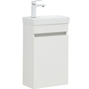 Изображение товара Тумба под раковину Aquanet Вега 40 см, подвесная, белая глянец