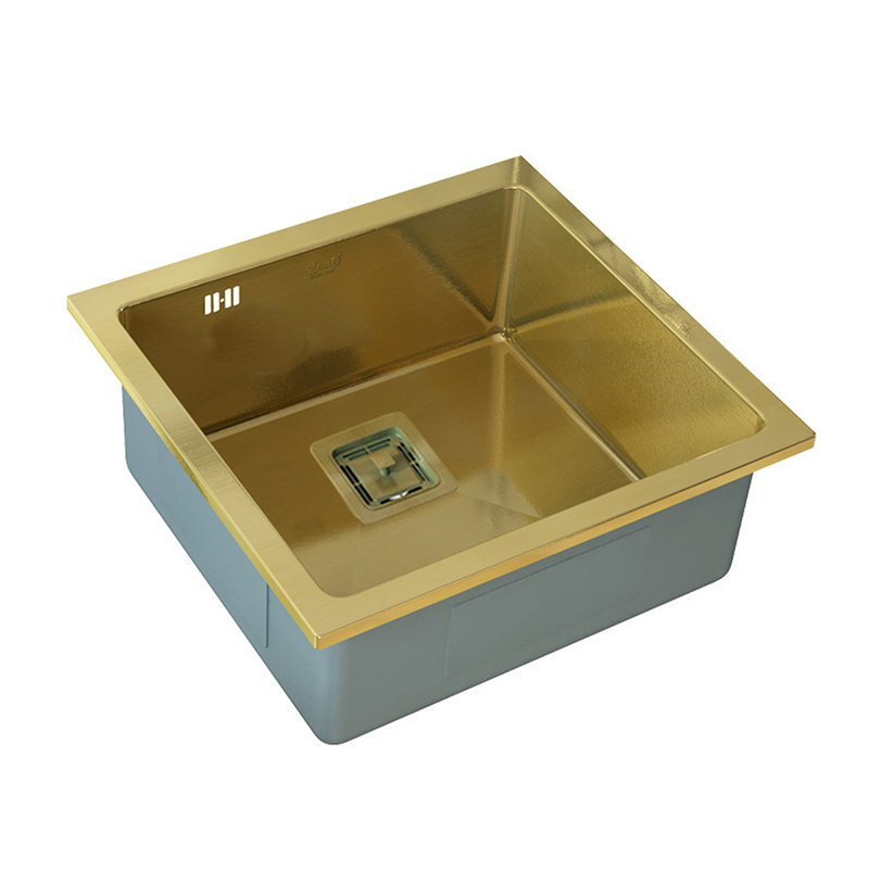Изображение товара Кухонная мойка Zorg Inox SZR-44 BRONZE квадратная врезная из нержавеющей стали