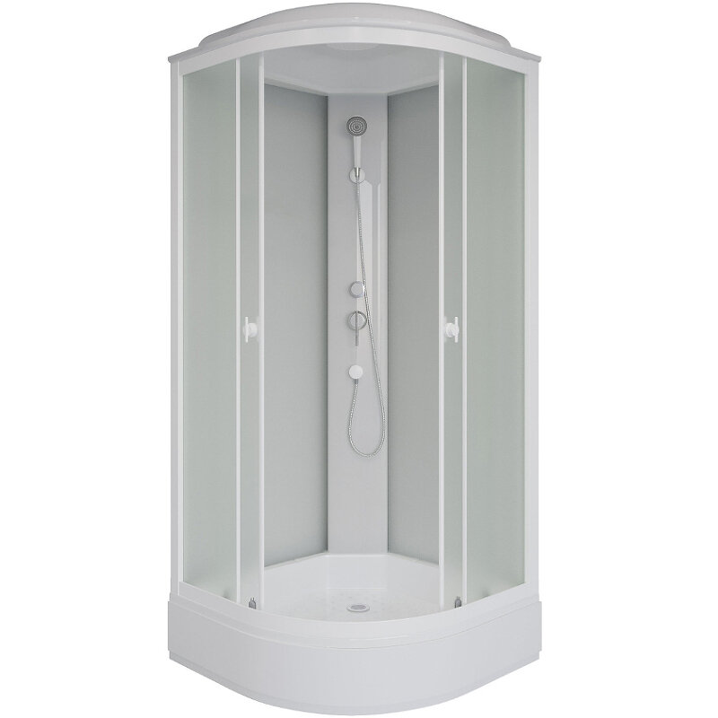 Изображение товара Душевая кабина Niagara Promo P100/26/MT 100x100 см с крышей и матовым стеклом