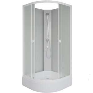 Изображение товара Душевая кабина Niagara Promo P100/26/MT/BK, 100 x 100 см, стекло матовое, профиль белый