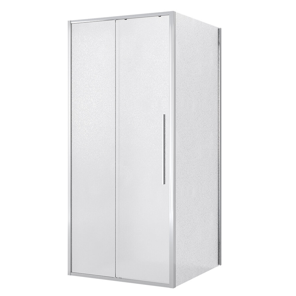Изображение товара Душевой уголок Niagara Nova NG-65-10CH-CH80-34 100x80 см стекло шиншилла хром